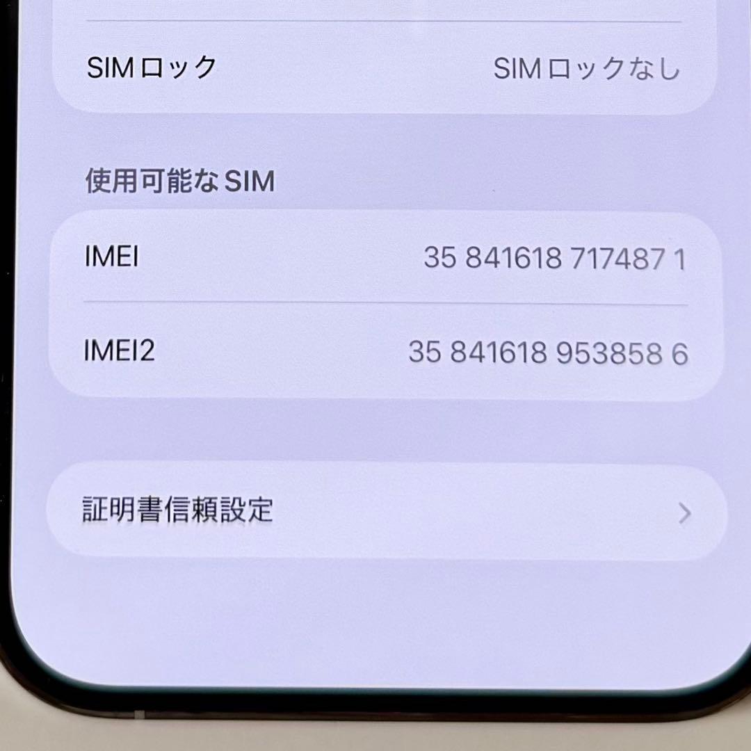 Apple iPhone 14 Pro Max 1TB 本体 シルバー 背面ヒビ