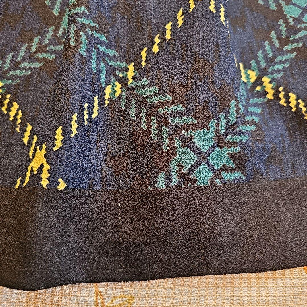 エムズグレイシー♡ワンピース 38　チェック柄　リボン　お花ボタン