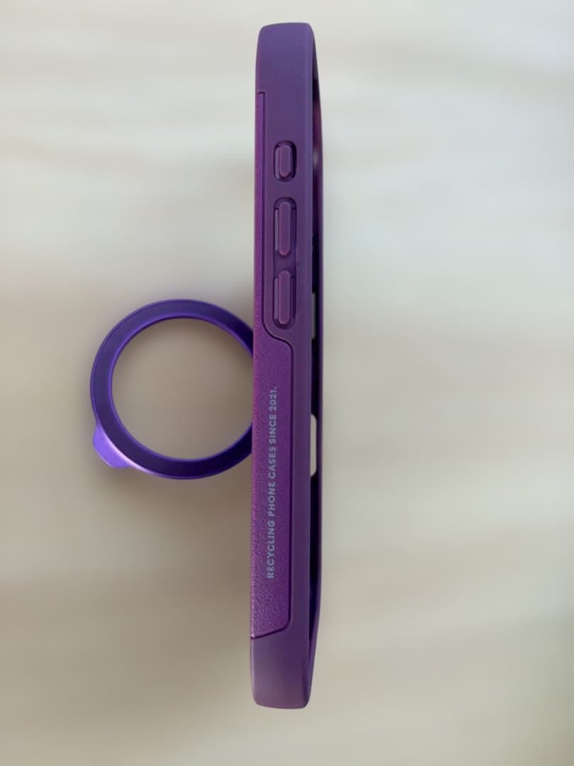 CASETiFY iPhone17フォースリングスタンドケース - マルベリー