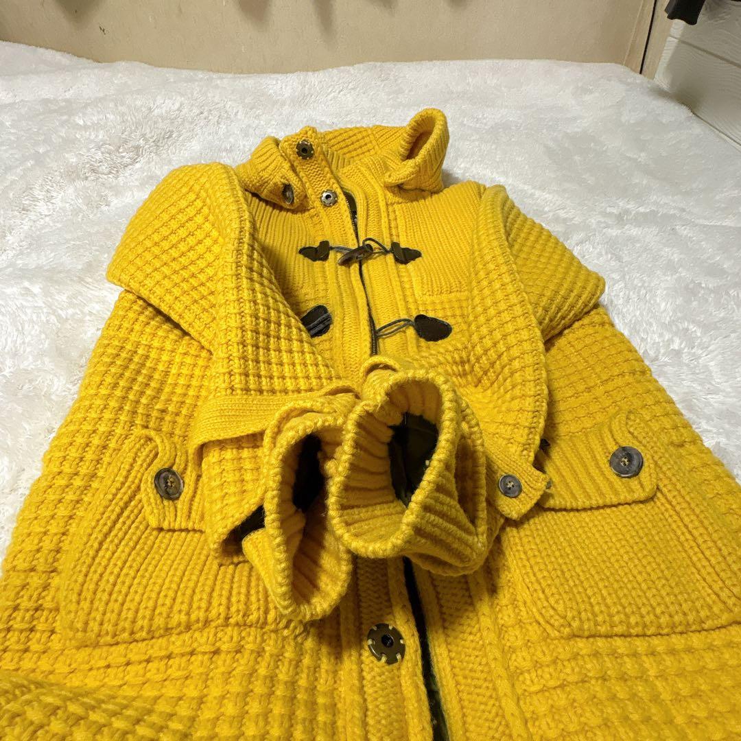 【美品】Bark バーク ニット ダッフルコート イタリア製 定価13万 M