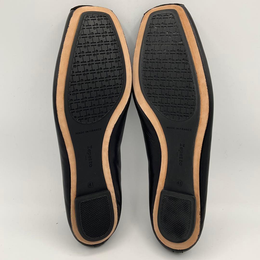 試着のみ●レペット●箱付 バレエシューズ サイズ41 ストラップ ブラック