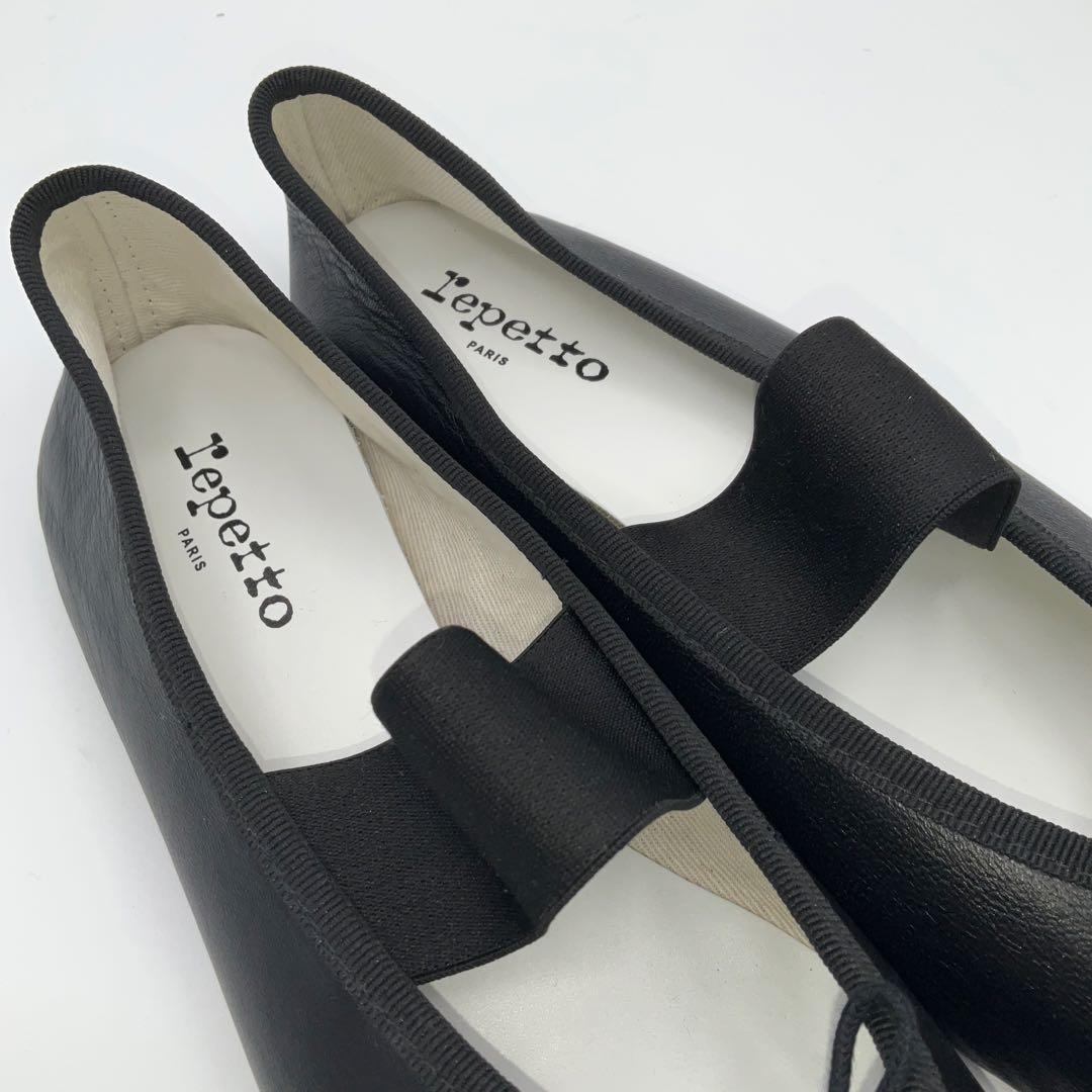 試着のみ●レペット●箱付 バレエシューズ サイズ41 ストラップ ブラック