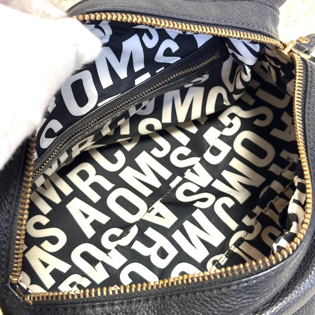 マークバイマークジェイコブス 2way ハンドバッグ レザー ブラック y2k