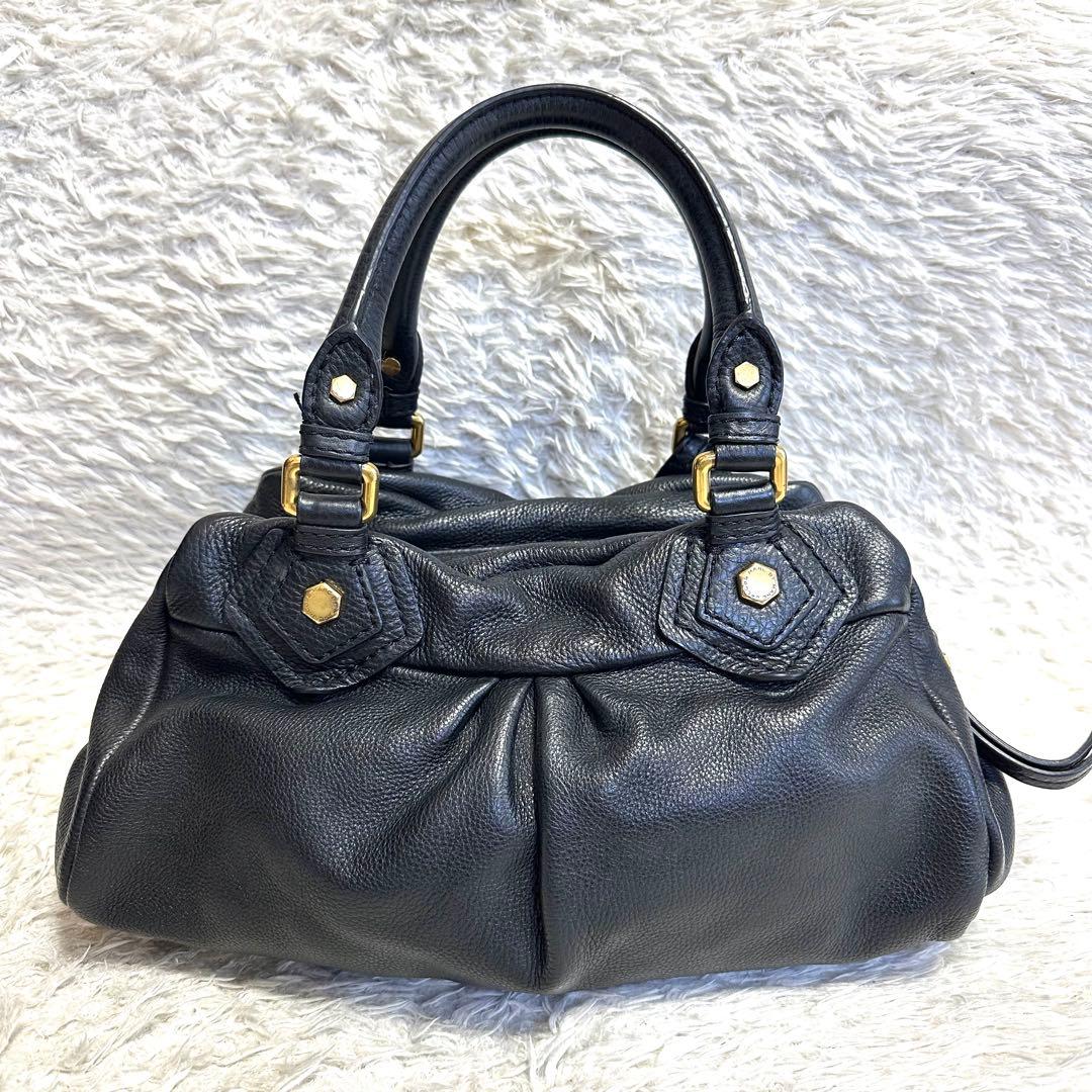 マークバイマークジェイコブス 2way ハンドバッグ レザー ブラック y2k