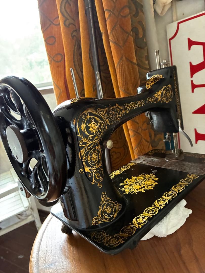 フランス　アンティーク　シンガー　Singer ミシン　1800年代　美品　レア