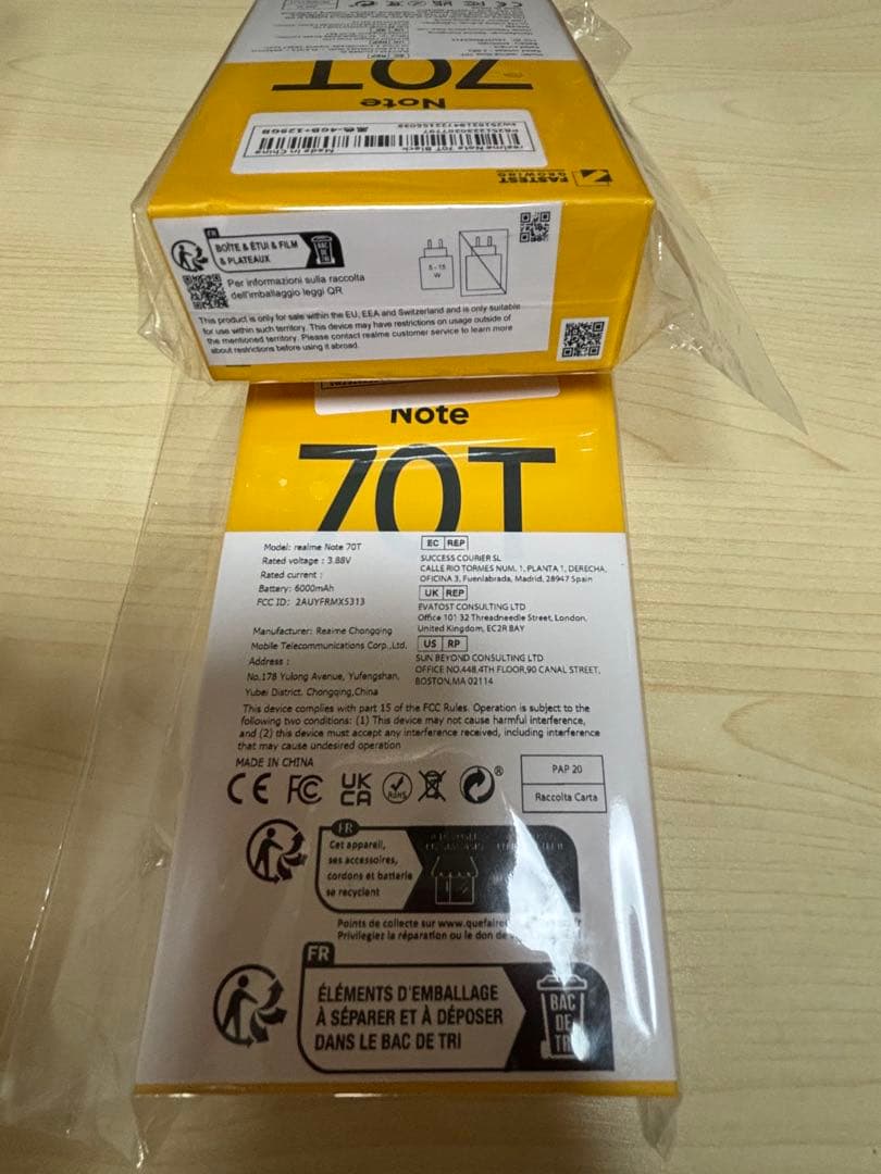 REALME NOTE 70T RAM 4GB+128GB 4台セット