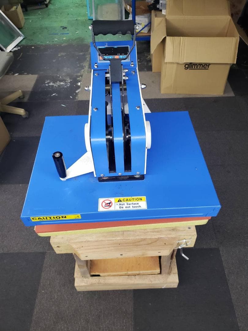 熱転写プレス機 青 40cm x 50cm