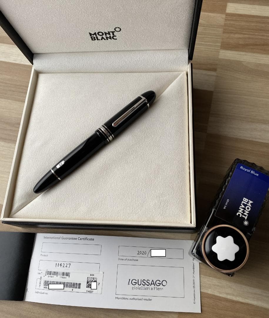 現行品 超美品 モンブラン P149 プラチナ18K (EF) 万年筆 付属品付