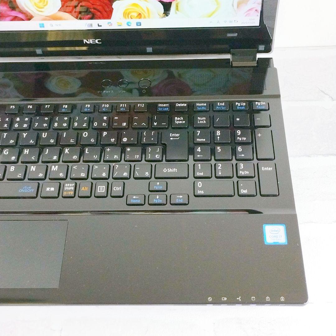 美品！第7世代 Corei7 大量1TB カメラ付 ノートパソコン Win11