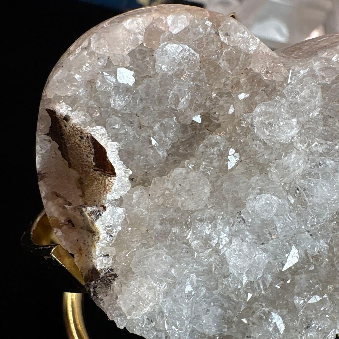 ホワイトアメジストハート♡♡No.♡1418