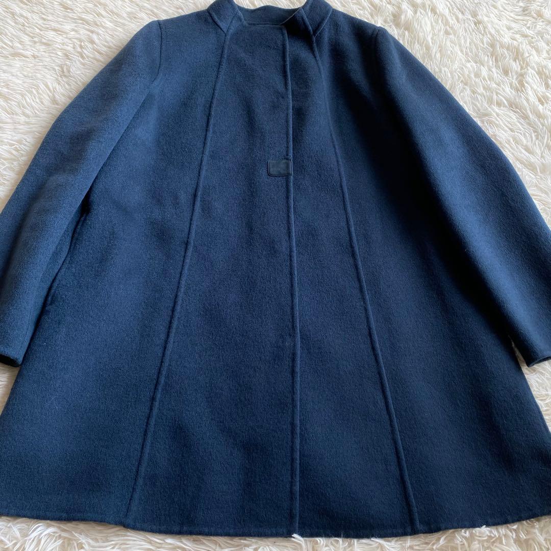 【美品】レリアン カシミヤ　100% スタンドカラー　コート　現行タグ　カシミア