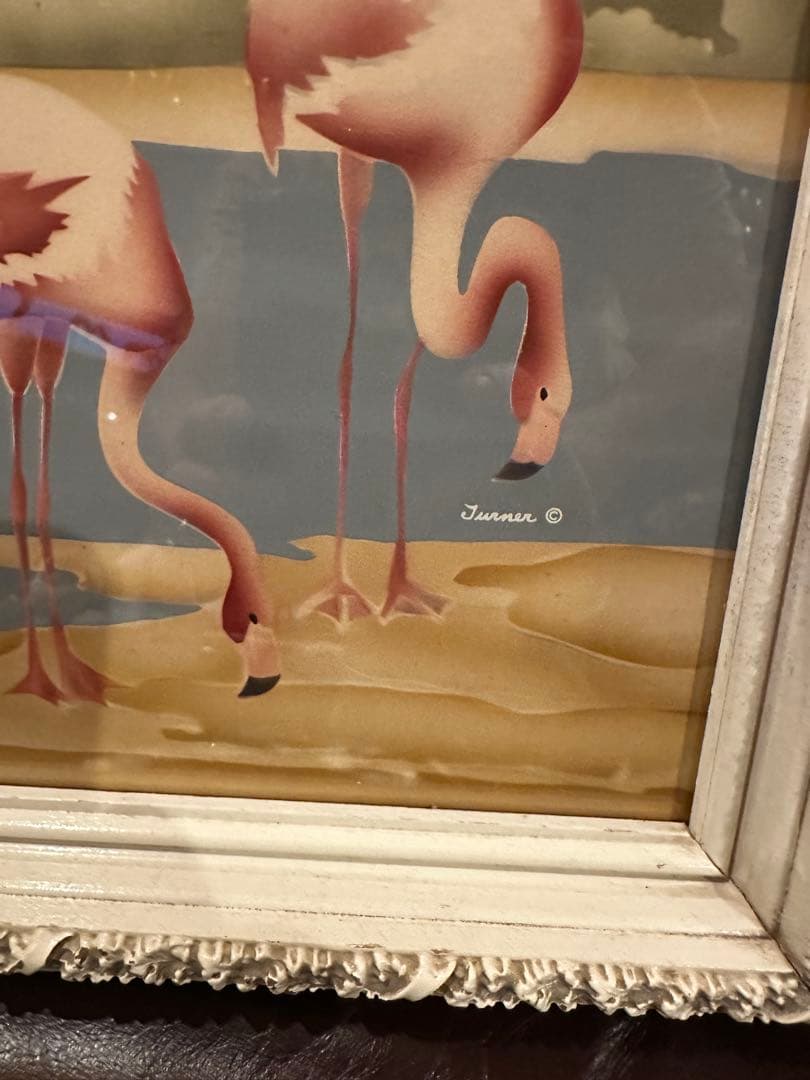 50s ターナー　フラミンゴ　ミッドセンチュリー　ヴィンテージ　ウォールデコ