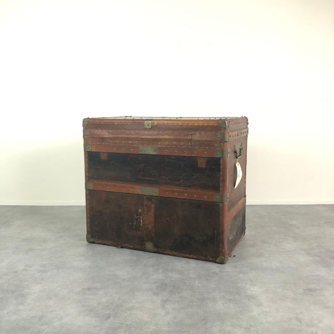 アンティーク レザー トランク