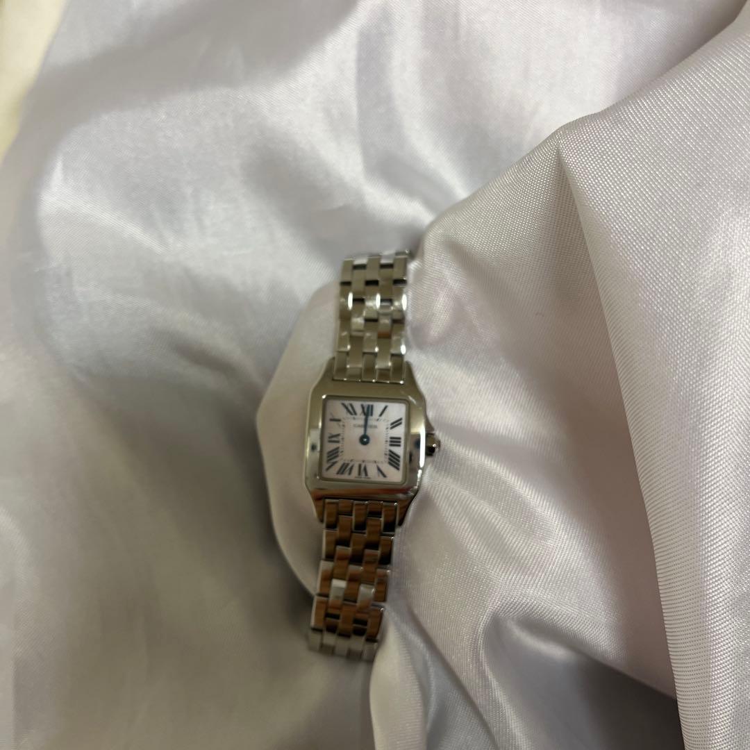 Cartier サントスドゥモアゼル　ピンクシェル　ステンレススチール 時計