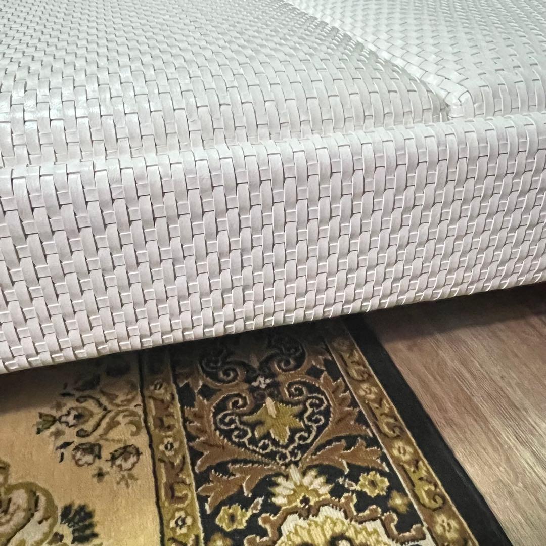 ꧁ROCKSTONE꧂ 楽風庵 ベンチ 岩倉榮利 2人掛け 牛革レザー ホワイト