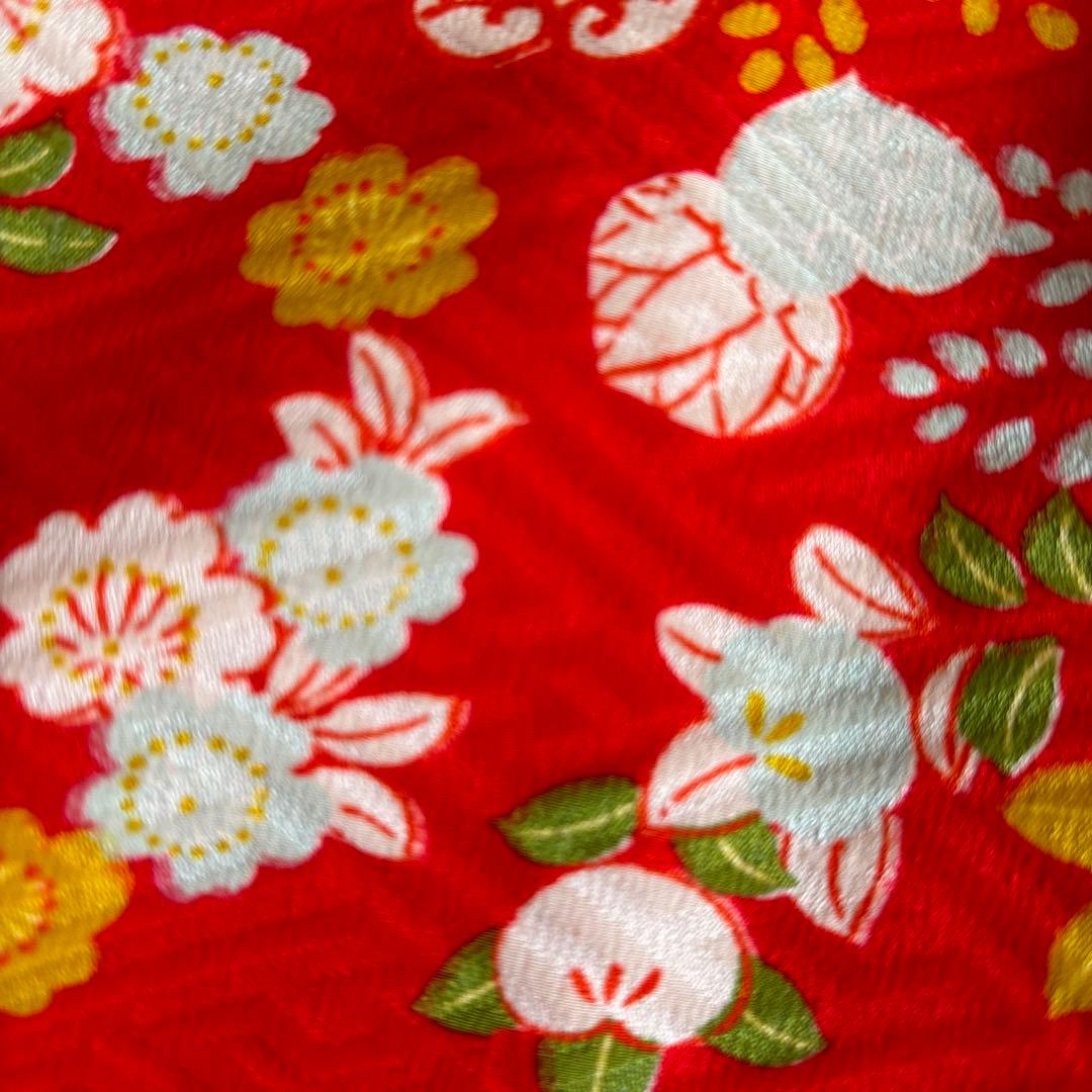 七五三　七歳　正絹アンティーク着物長襦袢