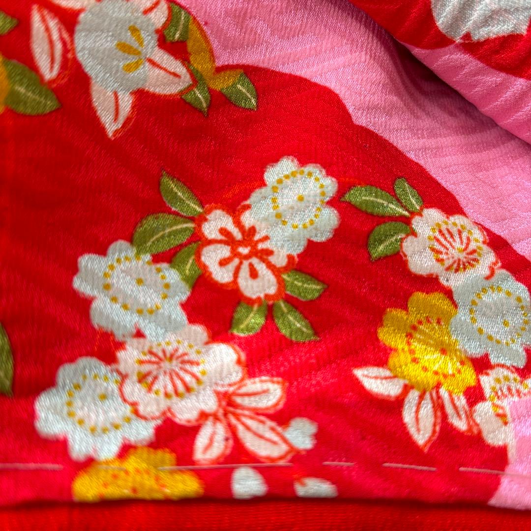 七五三　七歳　正絹アンティーク着物長襦袢