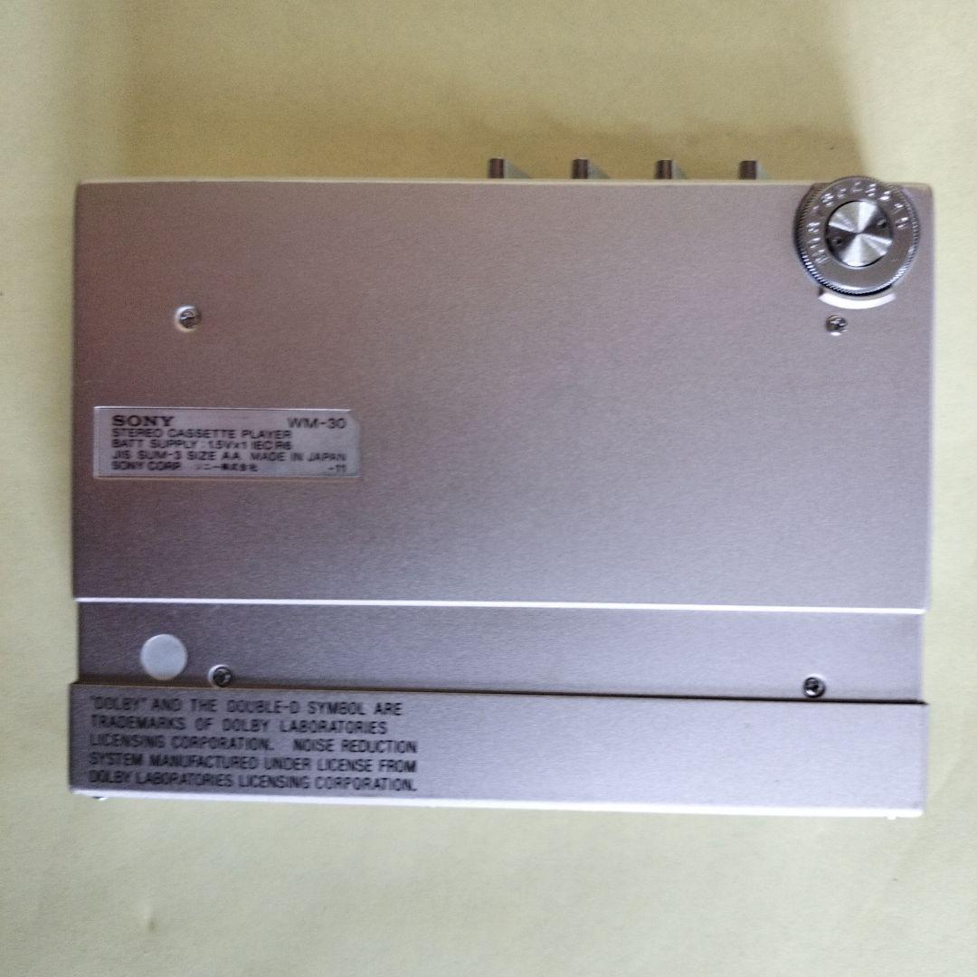 【動作品】SONY WM-30 カセットプレーヤー【ジャンク扱い】