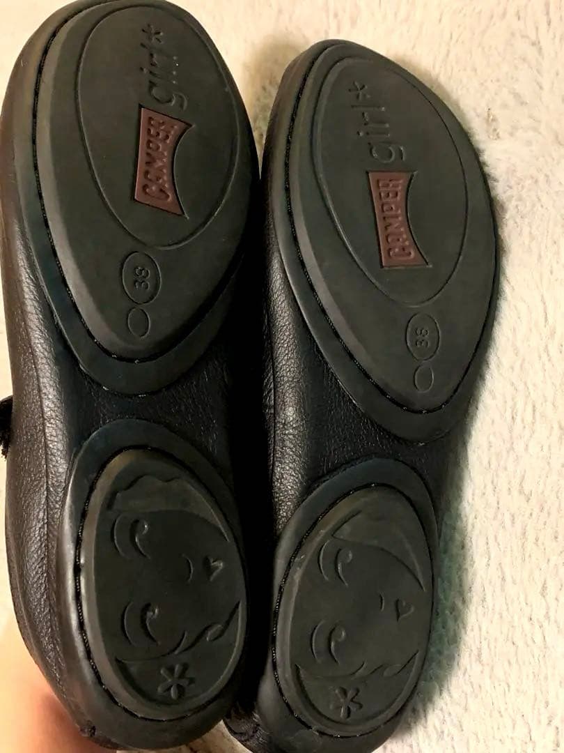 Camper ライトニナ　フラットシューズ　ブラック38