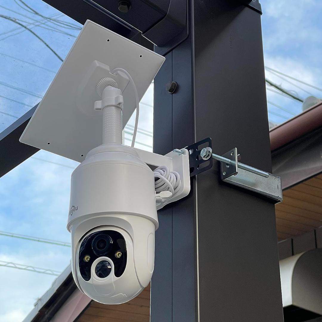 ☆2K高画素&完全無線電池式カメラ防犯ソーラー ワイヤレス防犯