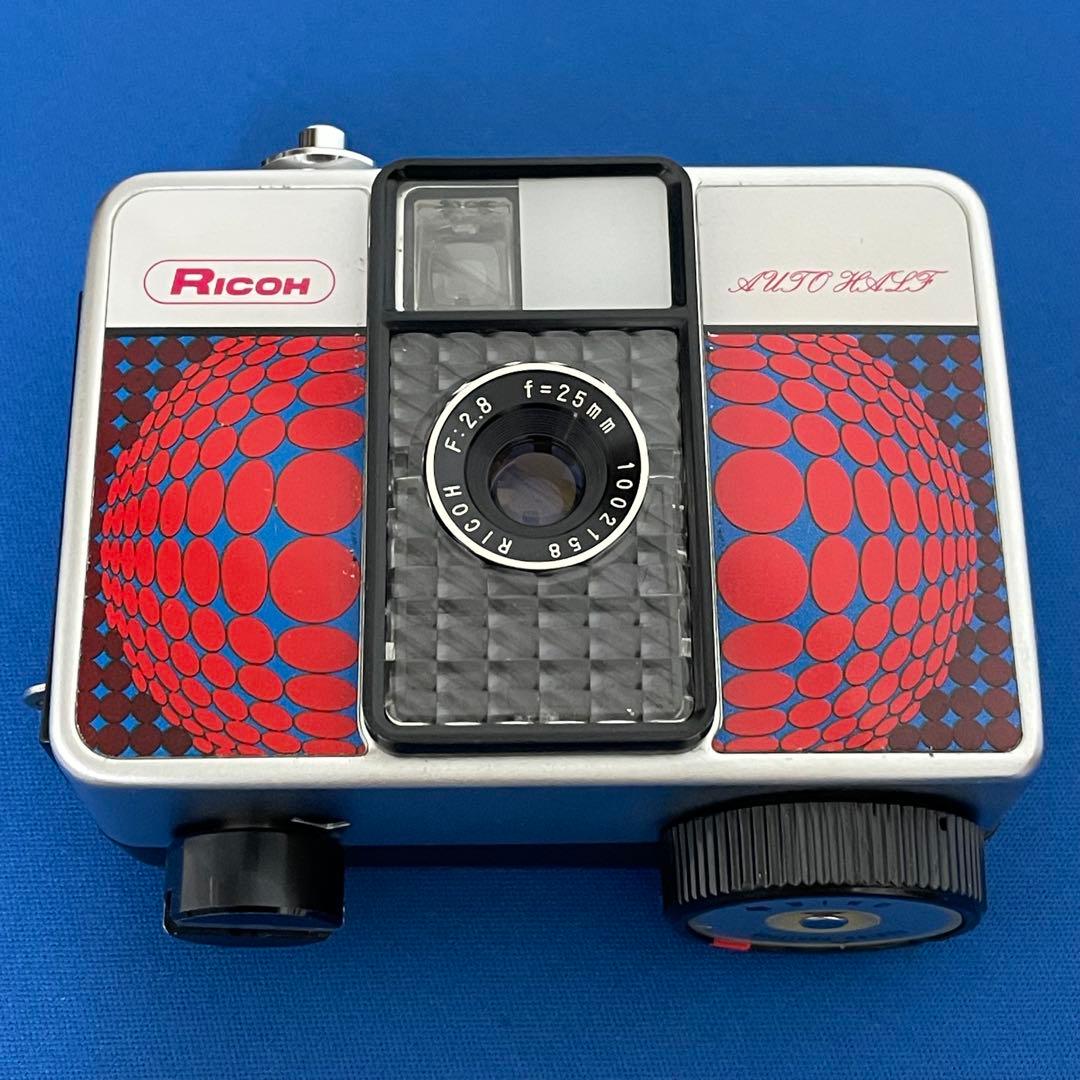 ☆リコーオートハーフEレッド☆完動美品！☆