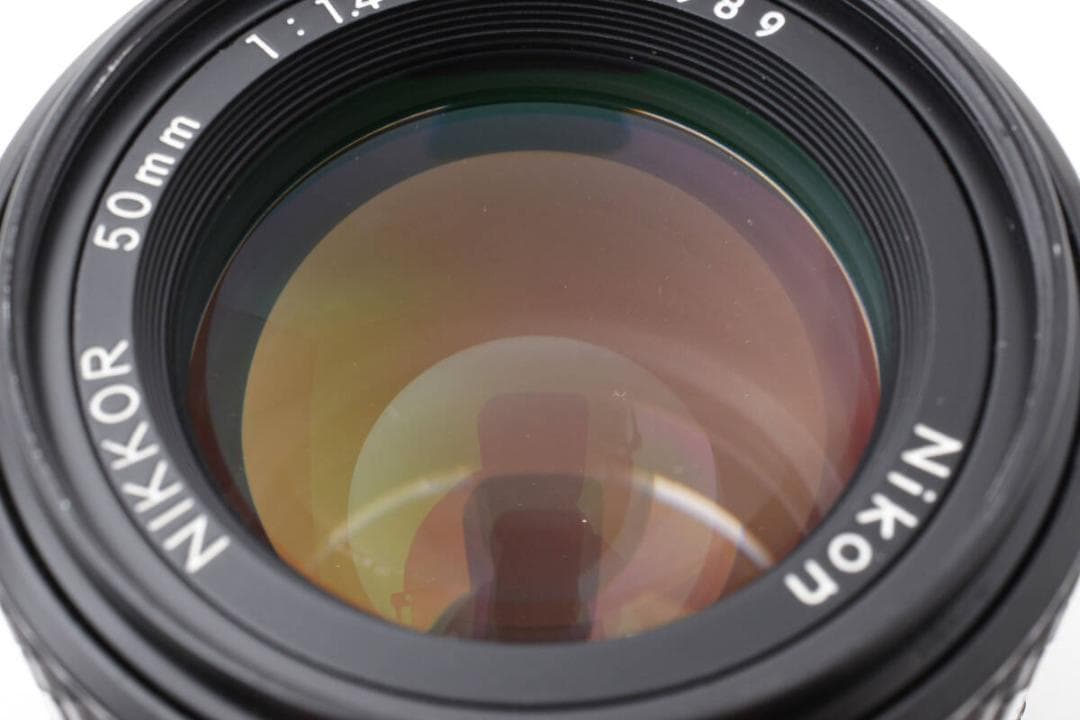 ★極美品★ニコンNikon Ai-S 50mm f1.4 フード付き #595