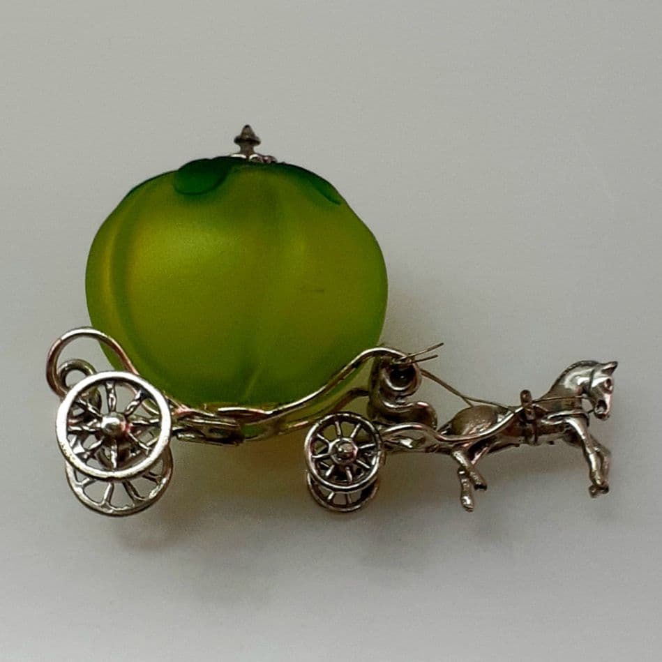 MURANO GLASS ★ムラノ SILVER 925 馬車 オブジェ