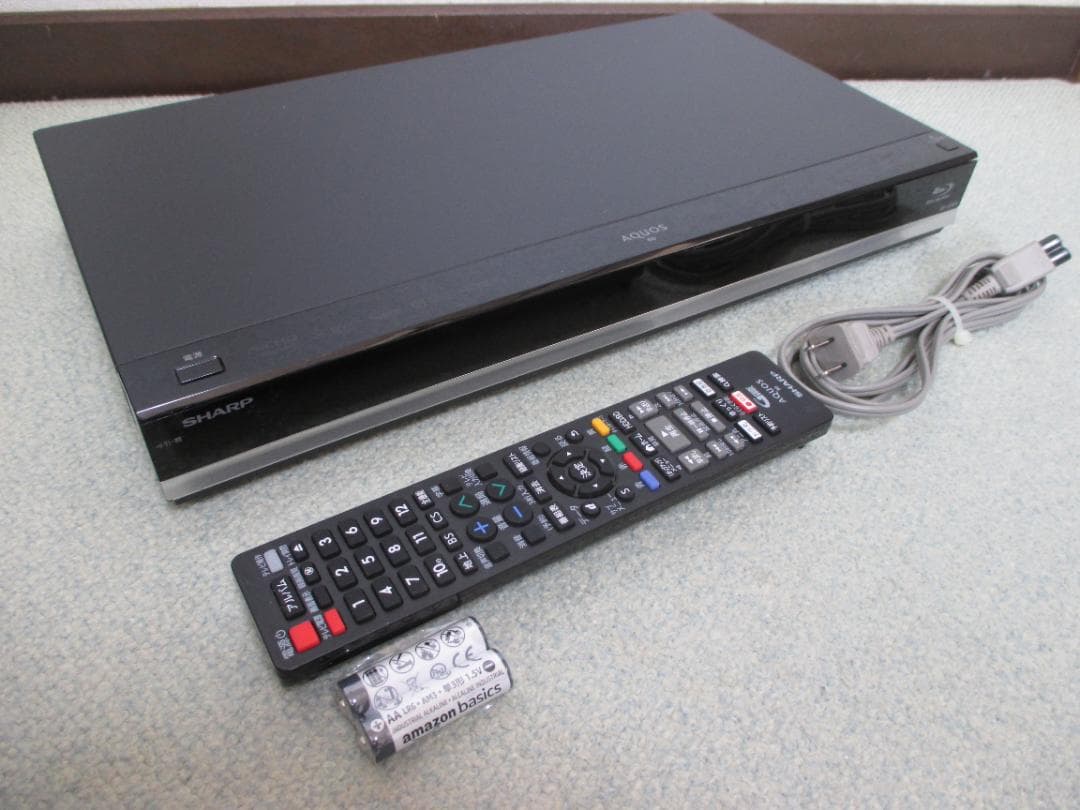 美品☆シャープ 2番組同時録画 ブルーレイレコーダー BD-W580