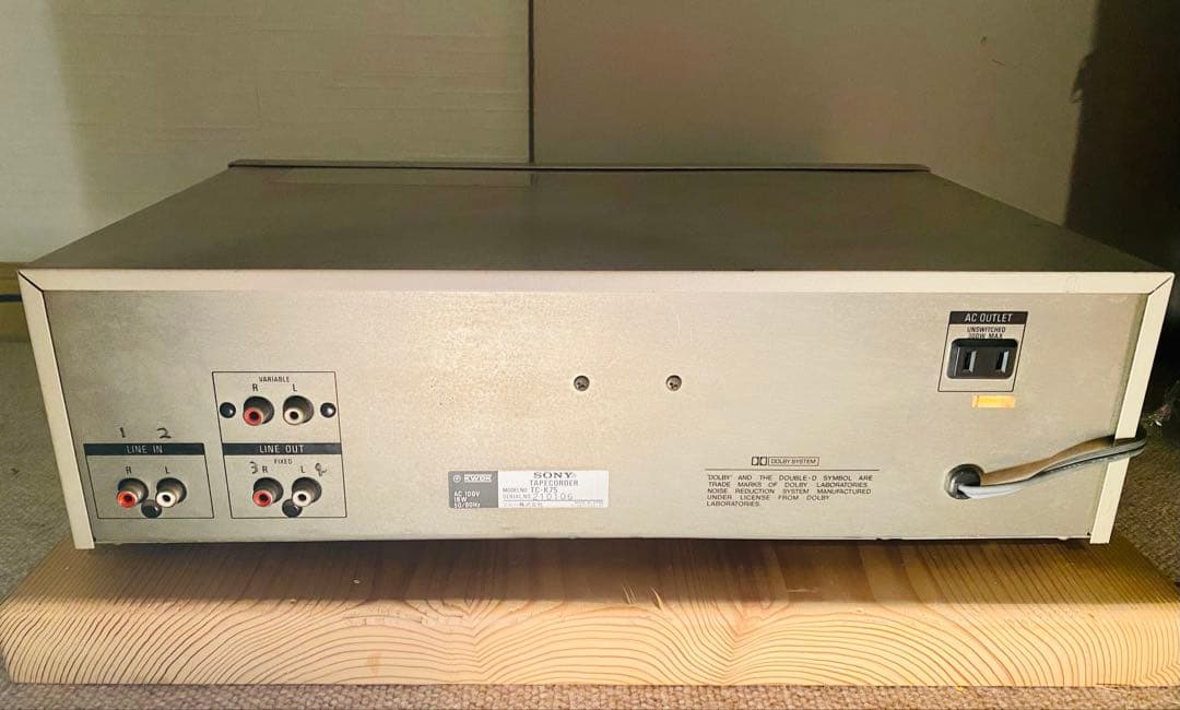 SONY ステレオ　カセットデッキ　TC-K75 L仕様　昭和レトロ