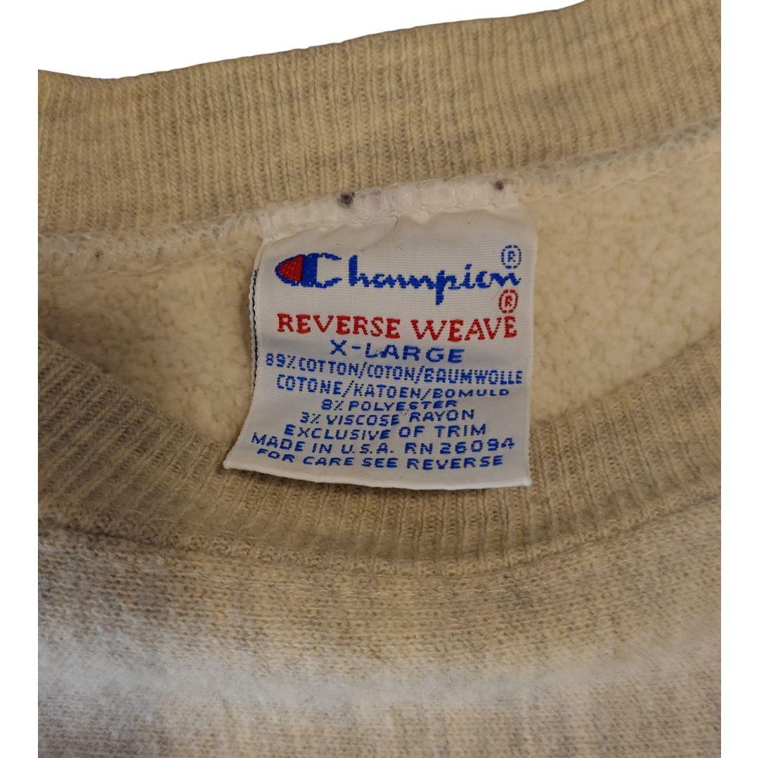 90's Champion リバースウィーブ ウィスコンシン スウェット汚れあり