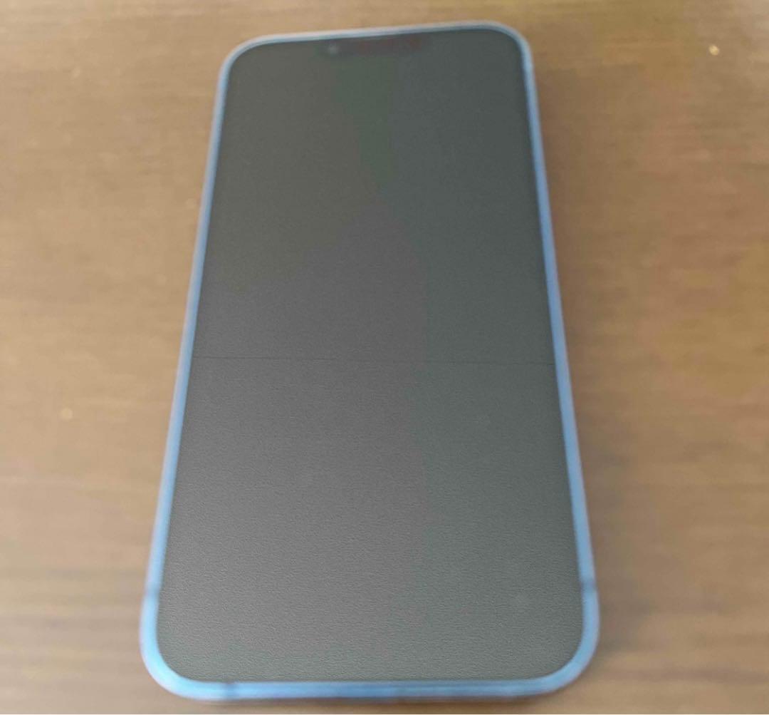 Apple iPhone 13 ブルー デュアルカメラ 小傷あり