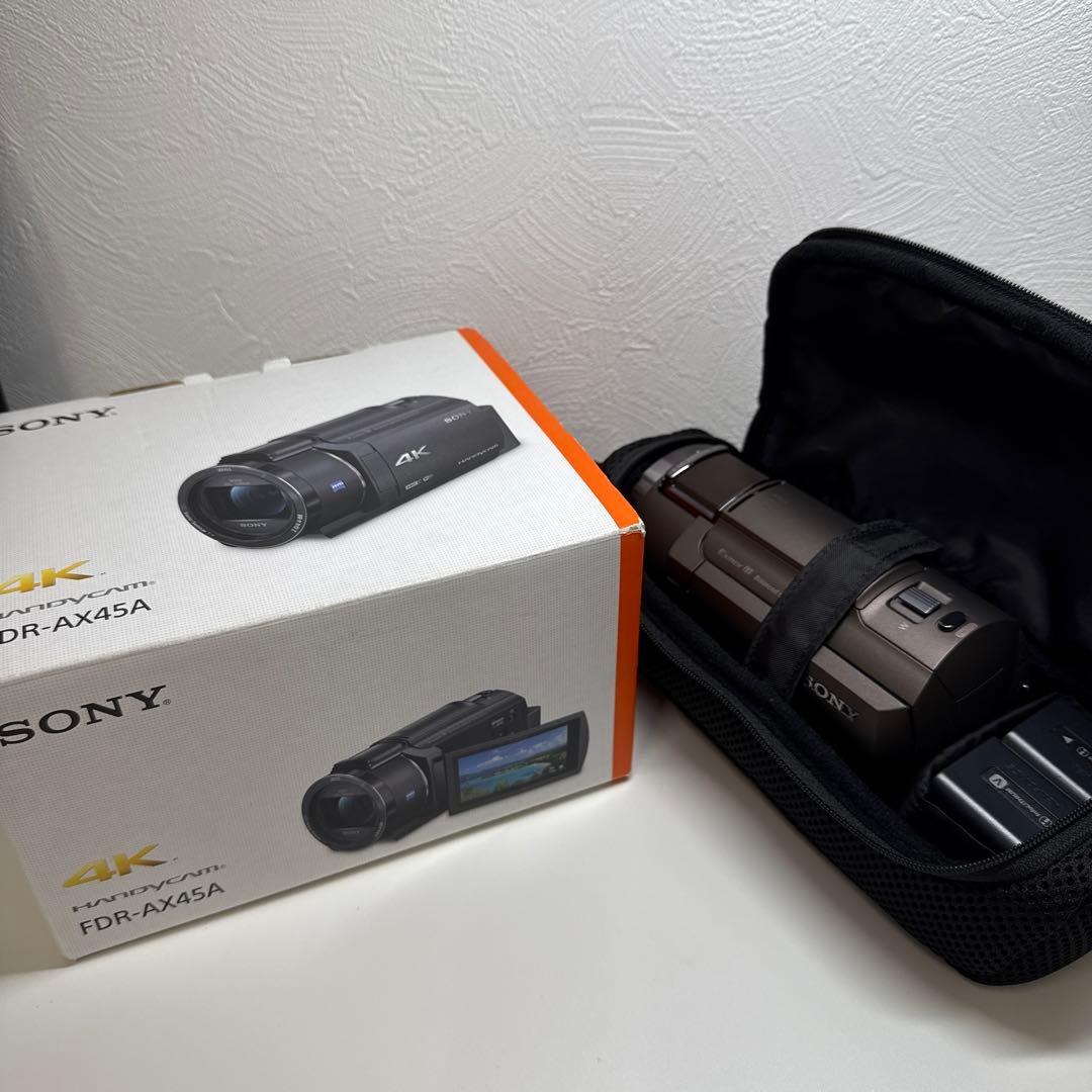 涼SONY HDR-AX45 4K ビデオカメラ 本体　動作確認済み