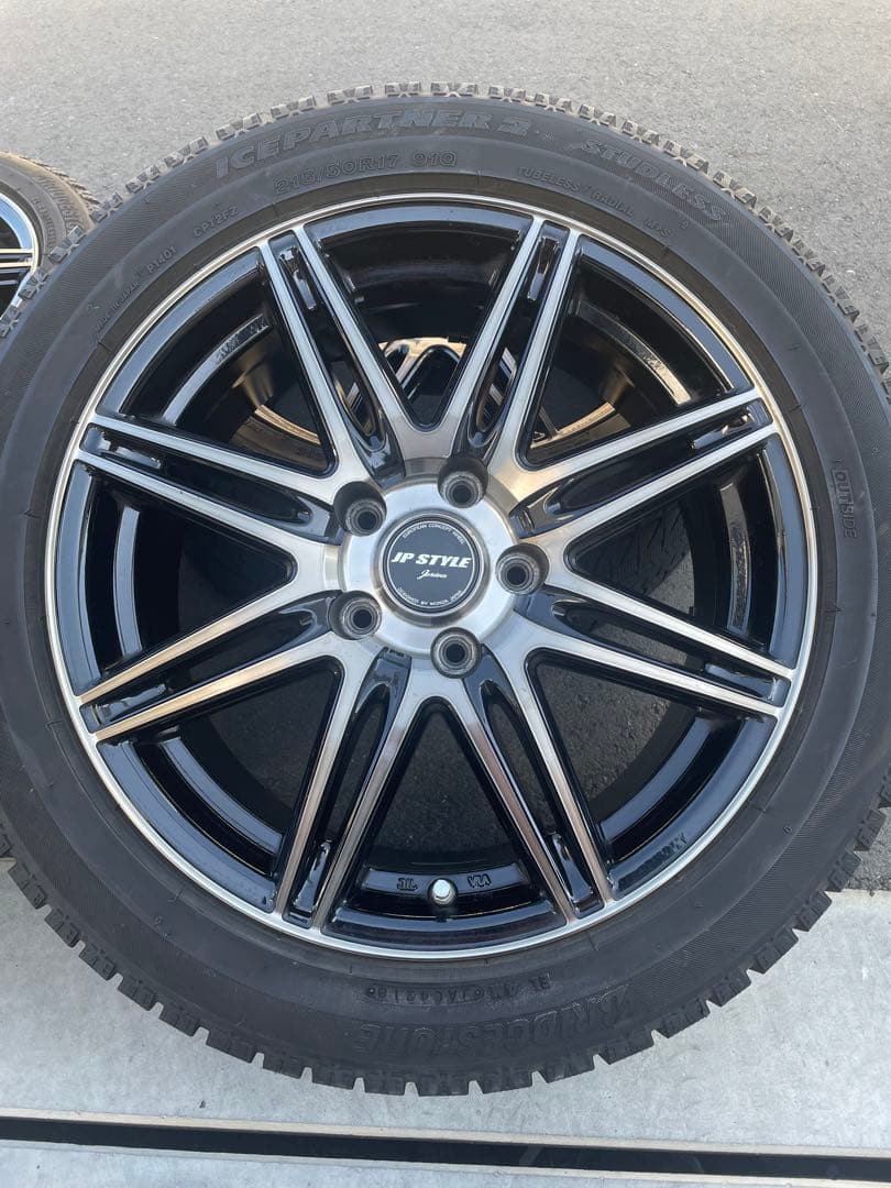 215/50R17　ブリヂストンIP2　JPスタイルホイールセット　最短翌日発送