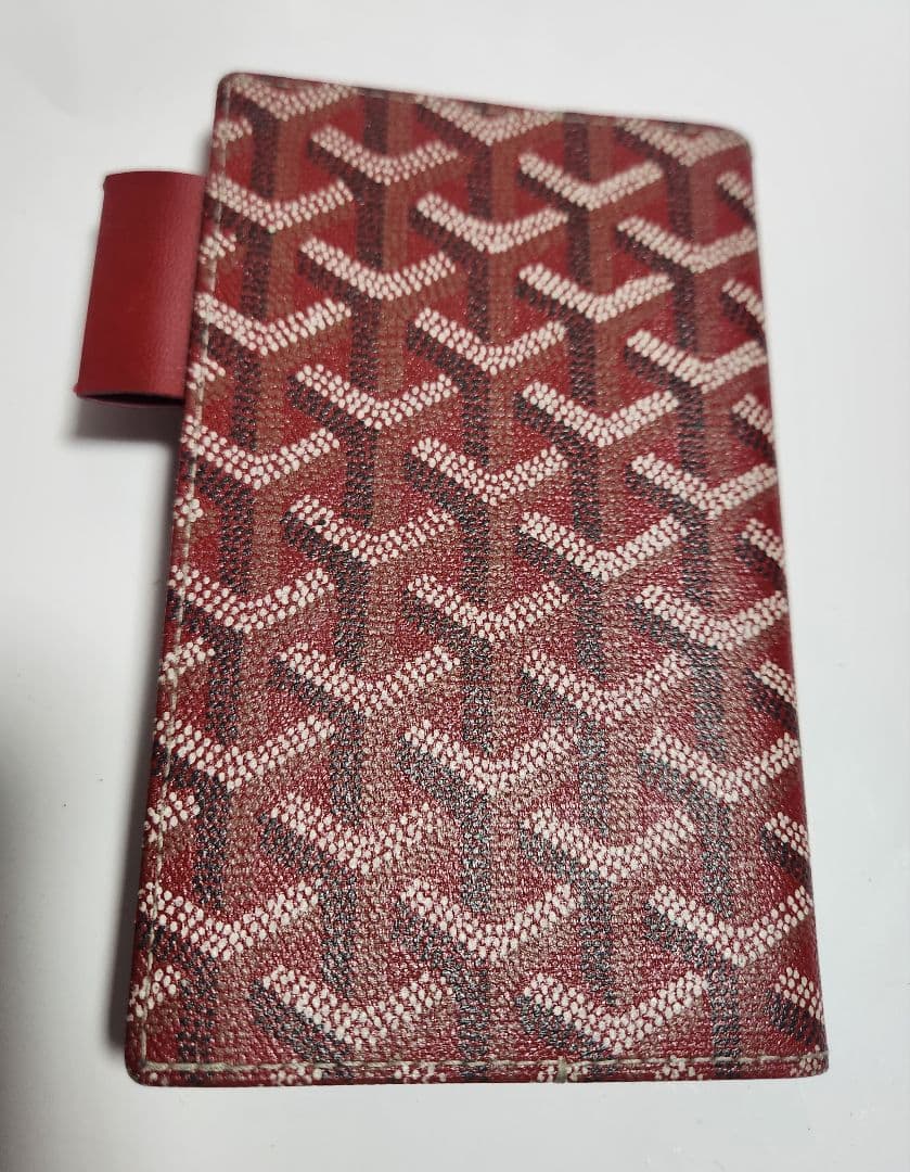 【美品】ゴヤール GOYARD 手帳カバー アジェンダ ボルドー 赤