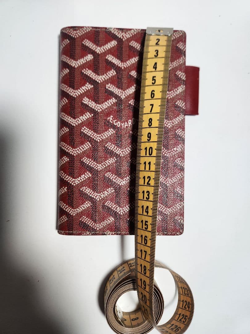 【美品】ゴヤール GOYARD 手帳カバー アジェンダ ボルドー 赤