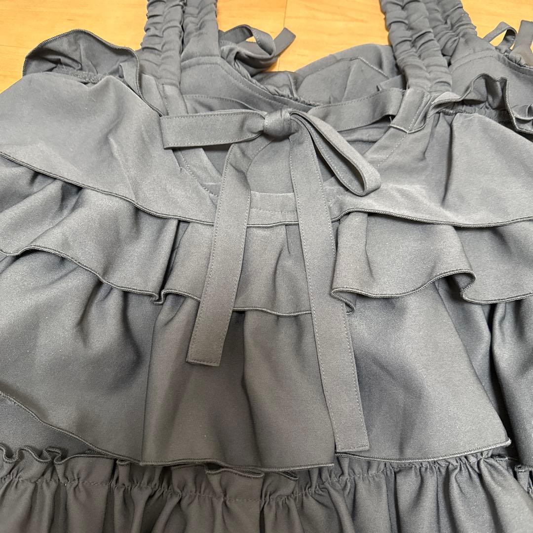 merry jenny ホイップクリームミニワンピース　グレー