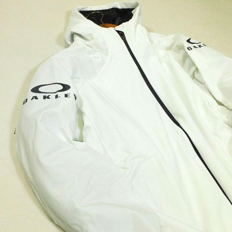 Yanagi 新品 オークリー フーディージップジャケット XL 白 撥水