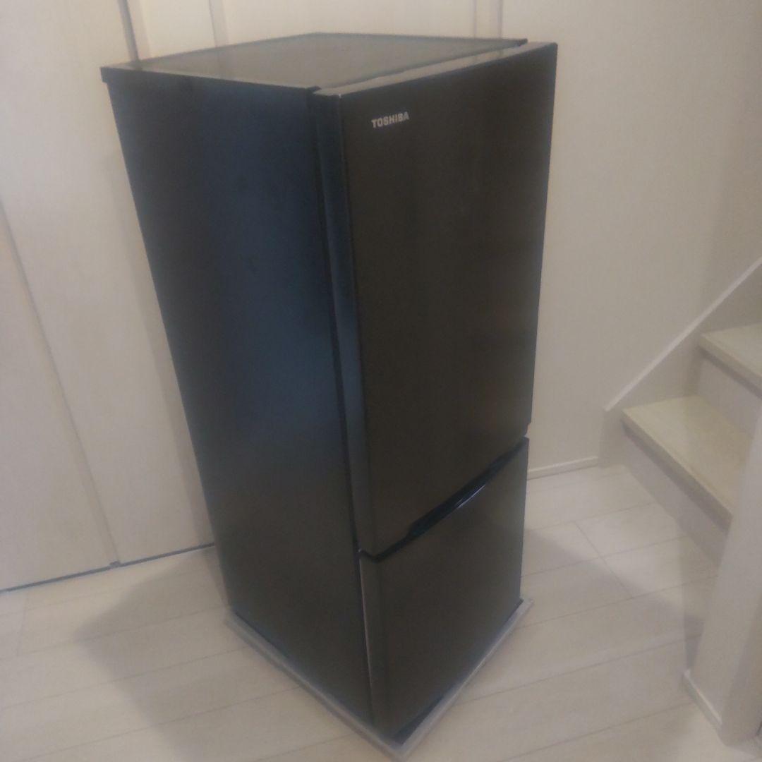 TOSHIBA 2ドア冷蔵庫 GR-T15BS-(K) 一人暮らし 単身者向け