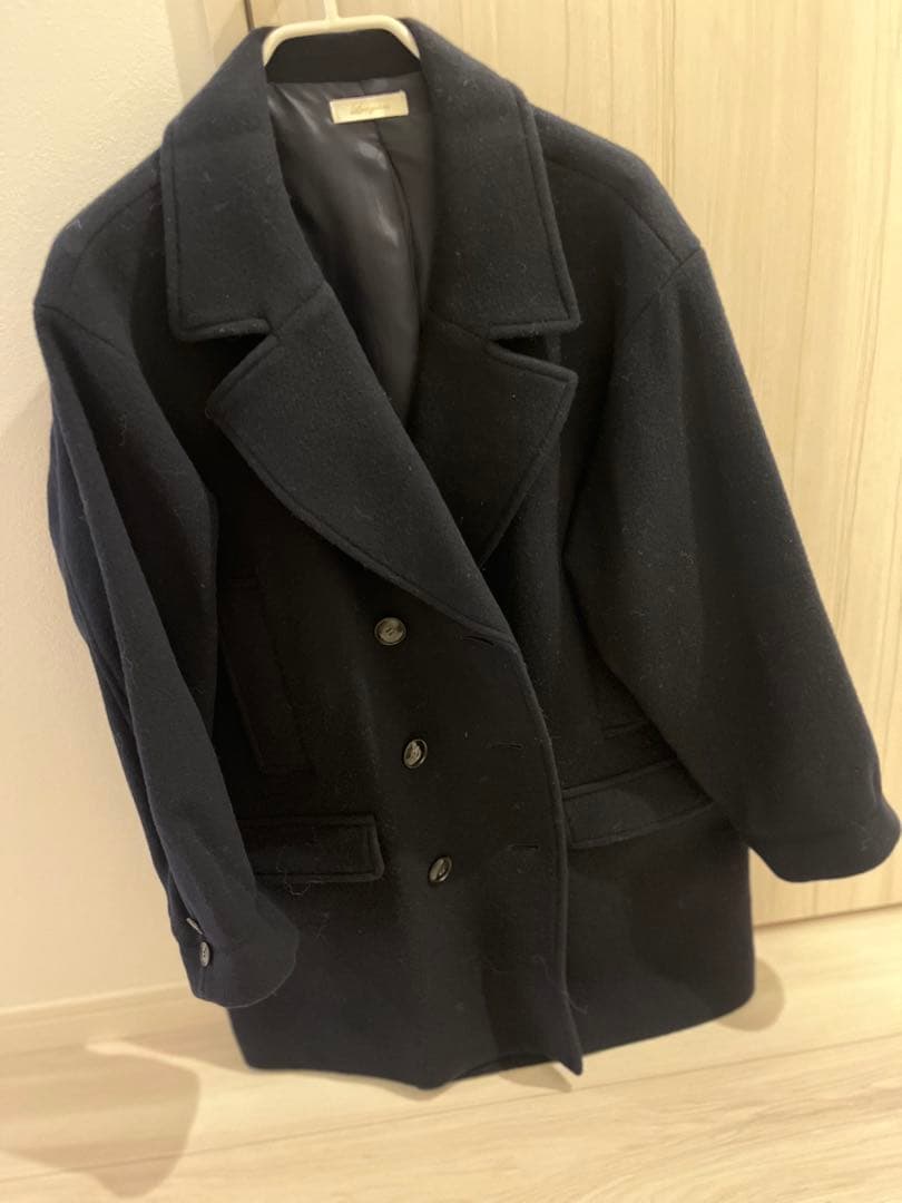 ラウンジドレス　Pコート ネイビー