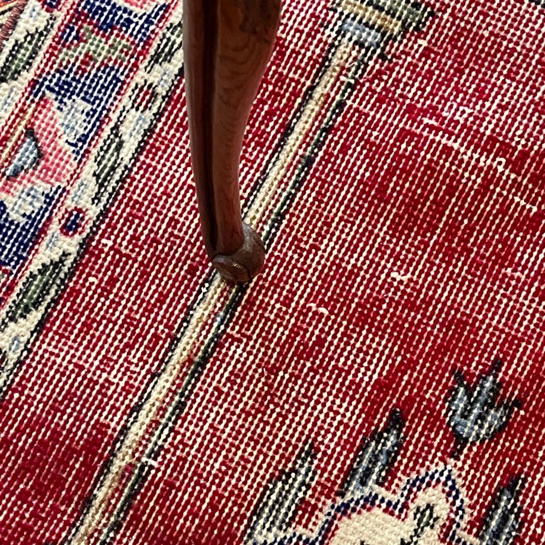 アート✳︎塔✳︎74×130 シャンデリア　レッド　ブルー　トルコヴィンテージラグ