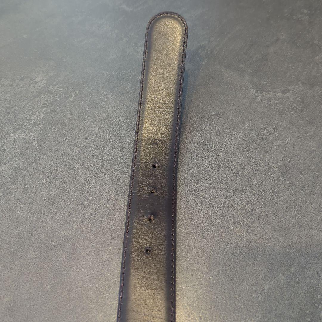 GUCCI ブラウン GGパターン ベルト 裏まで綺麗な革がポイント