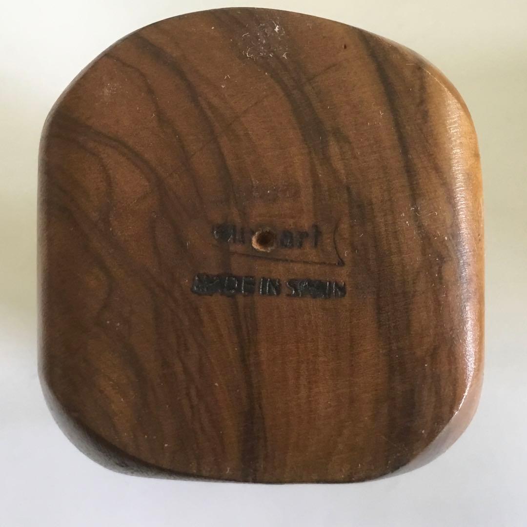 Oliv art 胡桃割り　蓋付き容器　小皿２個　計４点　ヴィンテージ