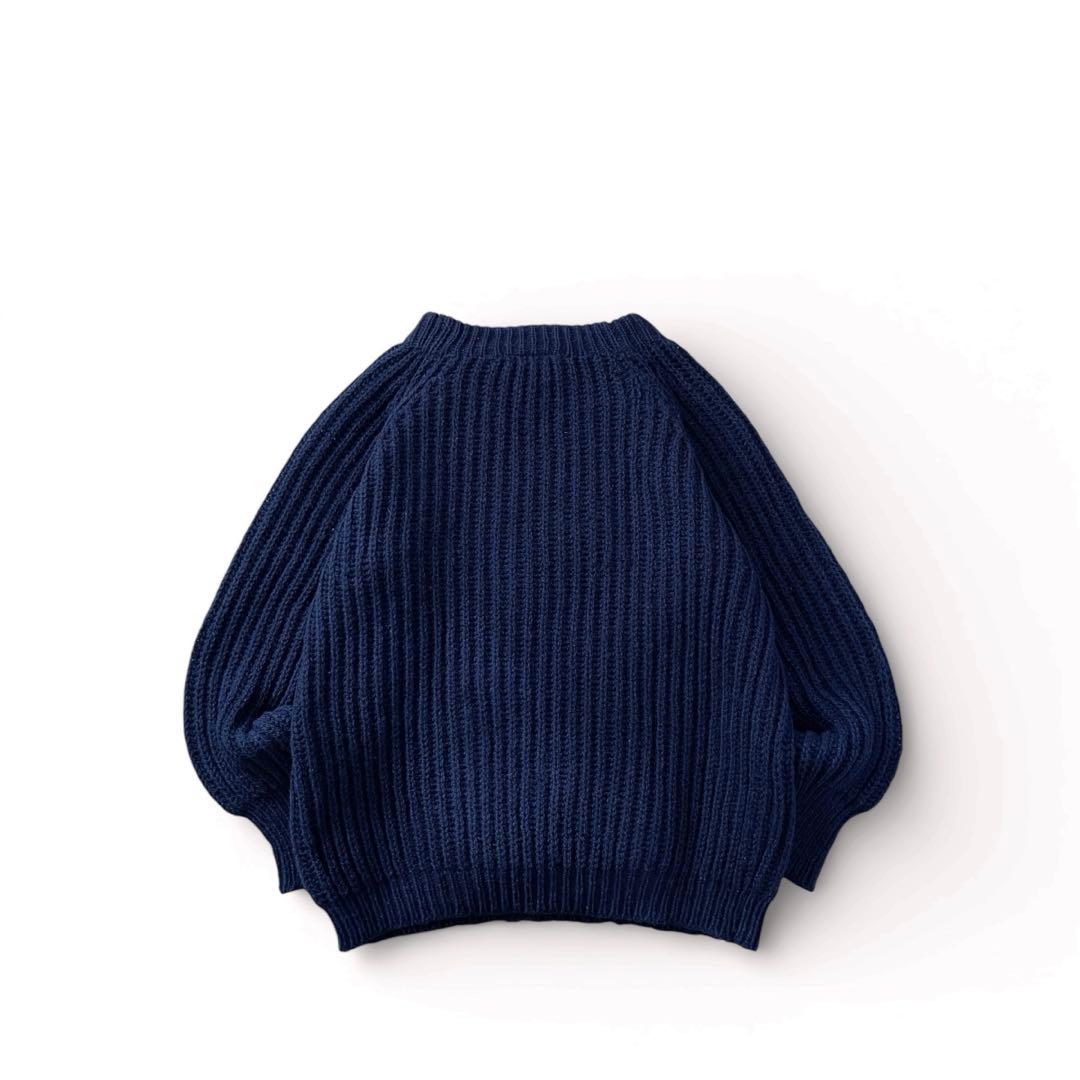 80s Gaeltarra リブ 畦編み ウール セーター アイルランド製