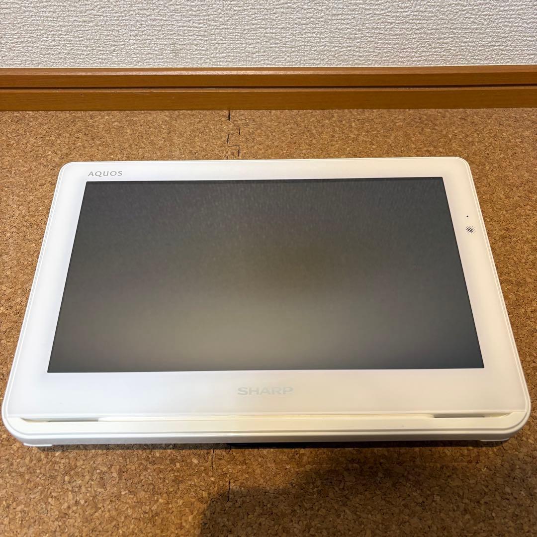 【美品】シャープ ポータブル液晶テレビ AQUOS ホワイト 2T-C12AF