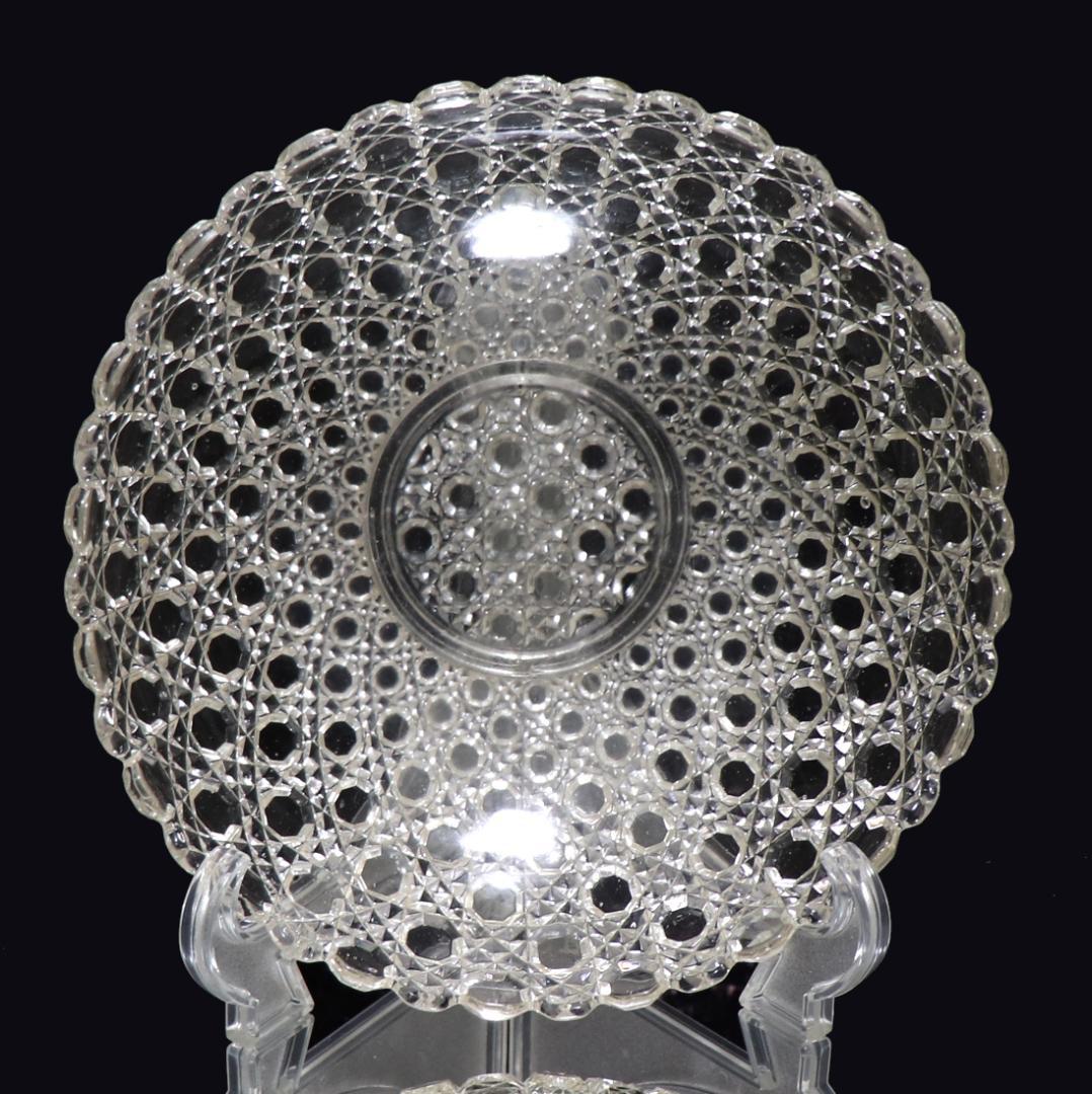 オールド・バカラ 1890年 ディアマン・ピエーリー 23cm 大型鉢 菓子入れ