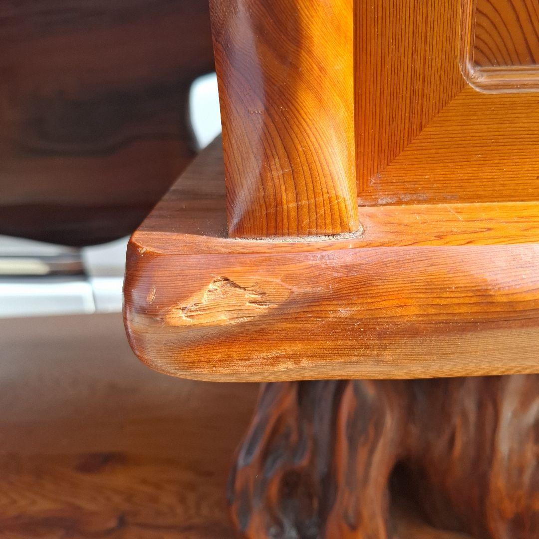 屋久杉輪切り飾り棚