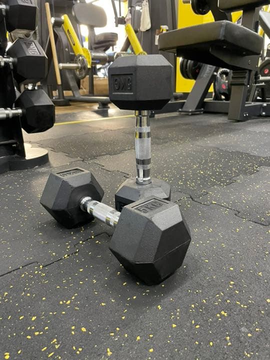 ラバーヘックス  ダンベル　47.5kg２個