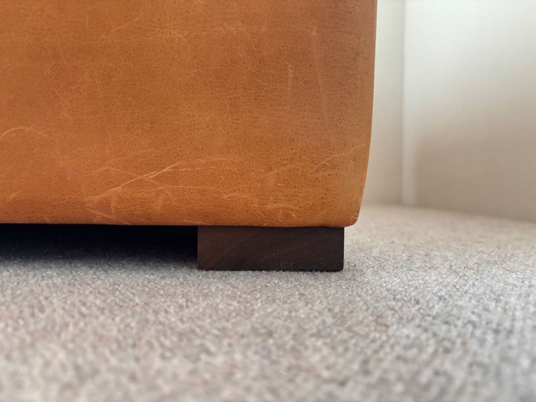 [まめ］　心石工芸　レザーオットマン　クアトロ