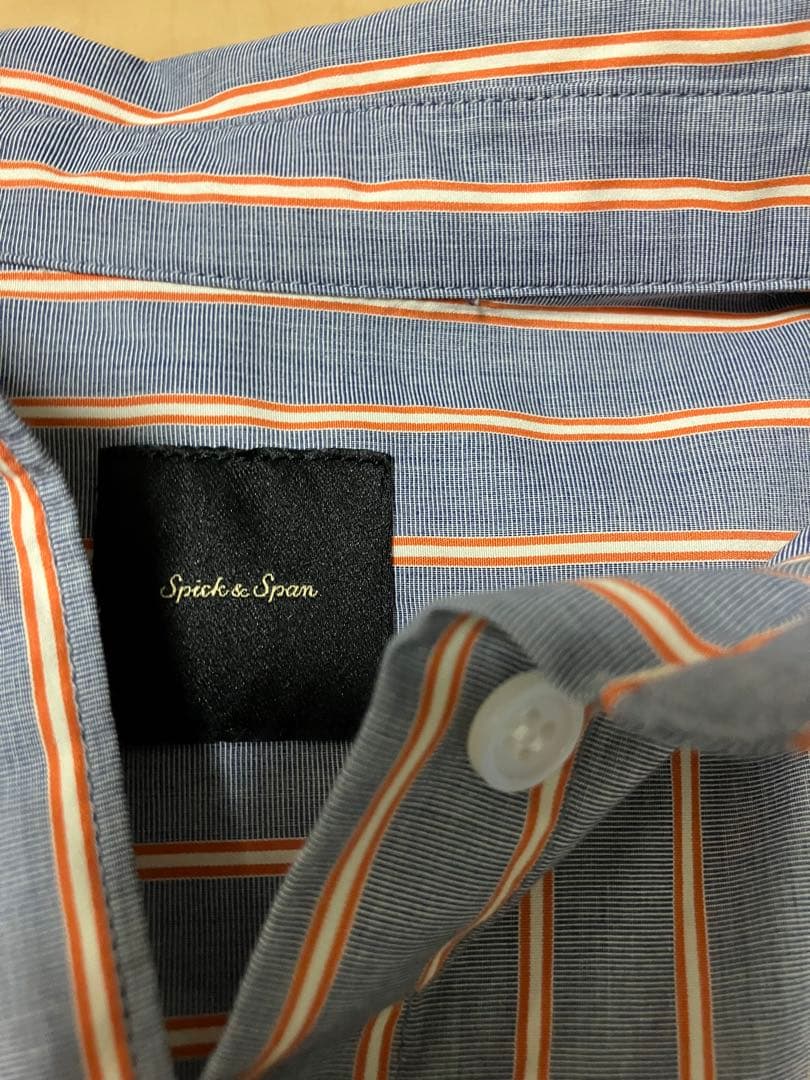 Spick and Span a&m マルチストライプシャツ　ネイビーベース