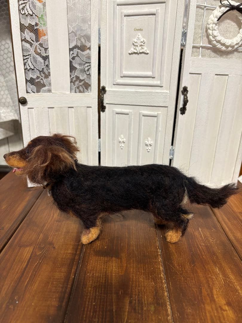 羊毛フェルト　ダックス　panda